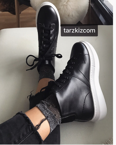 RITA SİYAH SNEAKERS SPOR BOT